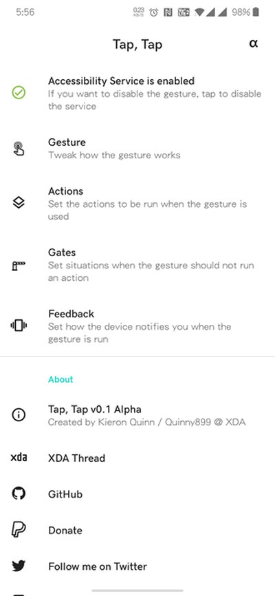 Tap,Tap双击背部安卓版 v0.6.1 Alpha
